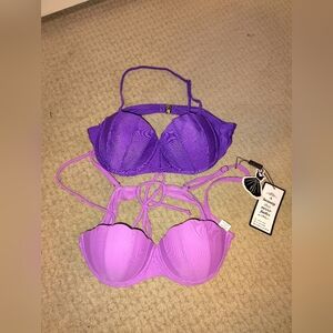 Retro Stage Mermaid Shell Bikini Tops (Size Small) Brand new